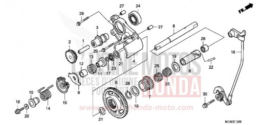 BOITE RENVERSEMENT MARCHE GL1800D de 2013